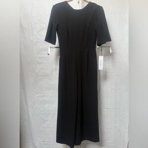 Calvin Klein Black Short-Sleeve Midi Dress